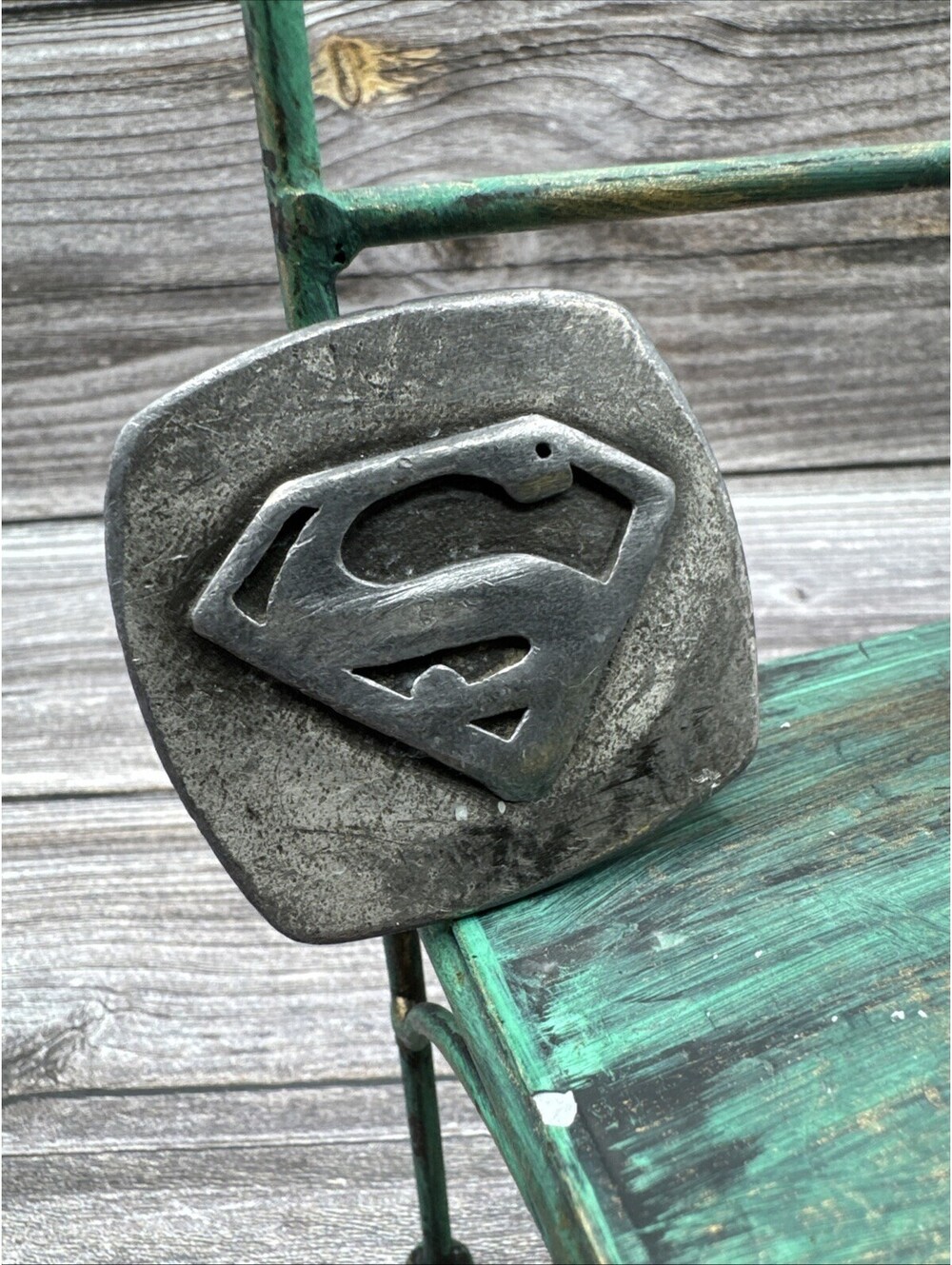 Vintage Superman Belt Buckle Lewis Chicago Buckles Rare 1970’s DC Comics